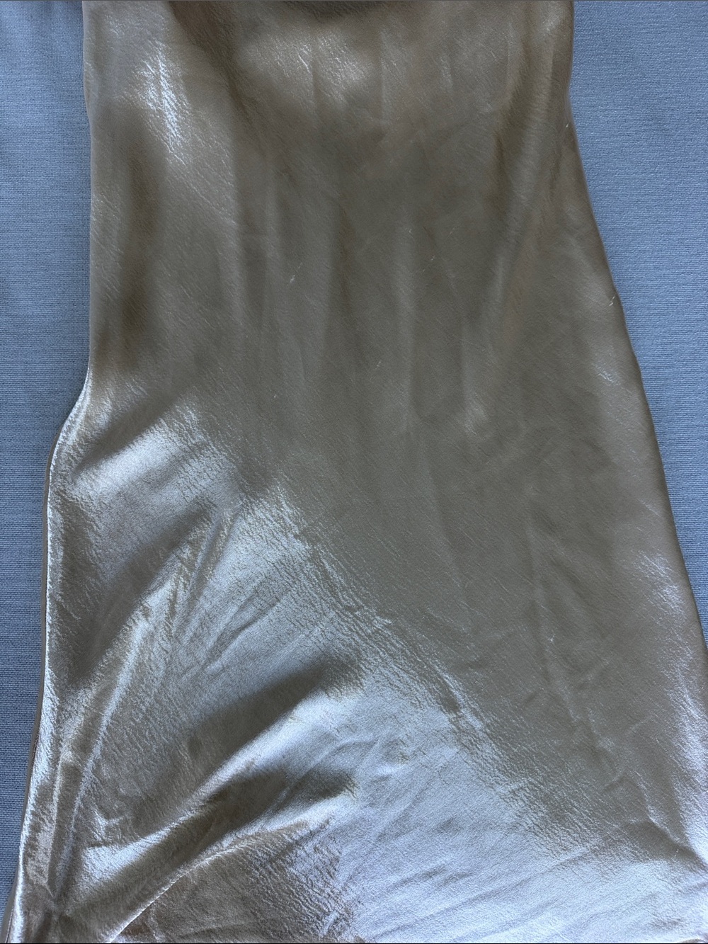 Rat & Boa Lumina Gold Maxi Satin Dress - Picture 4 of 5